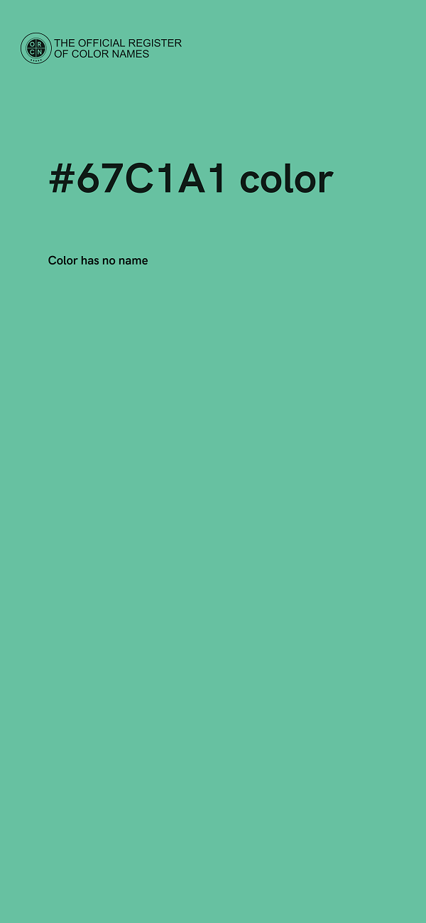 #67C1A1 color image