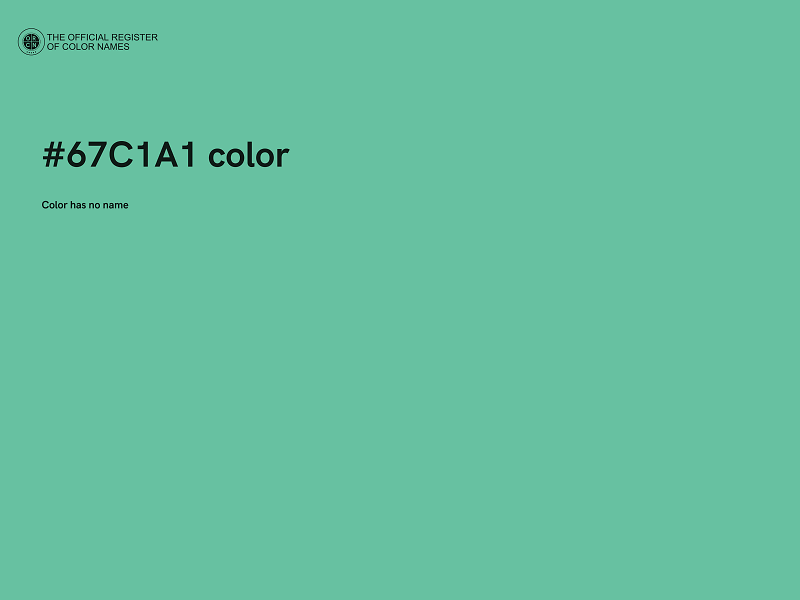 #67C1A1 color image