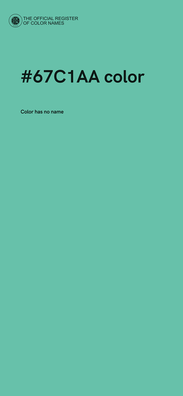#67C1AA color image