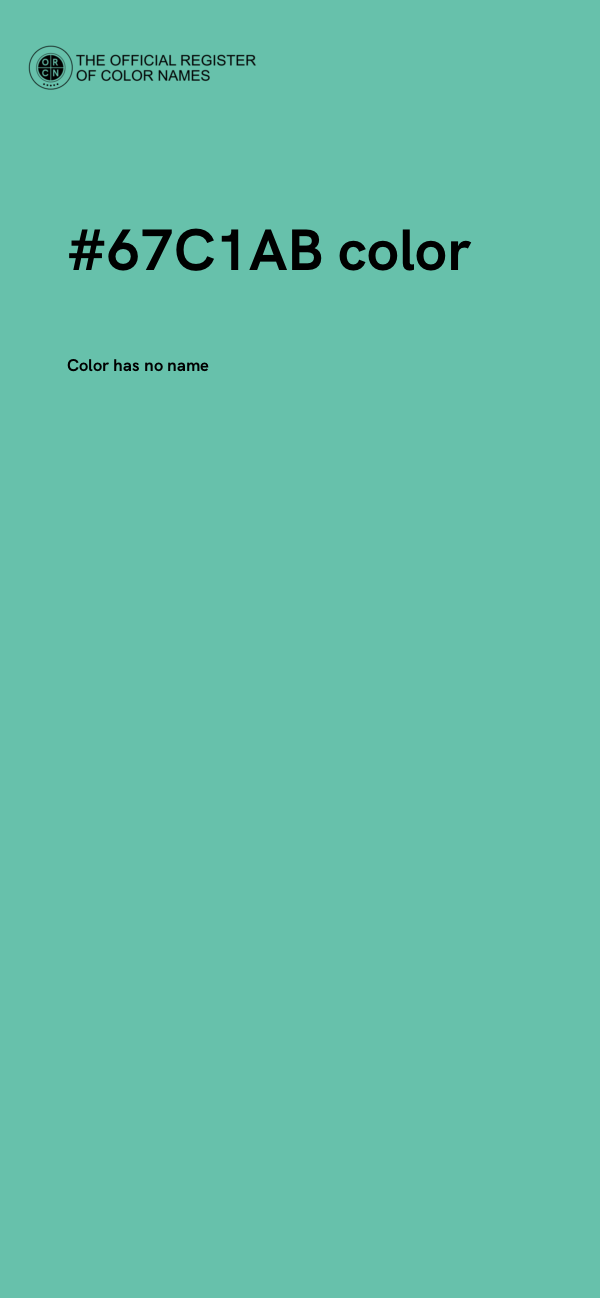 #67C1AB color image