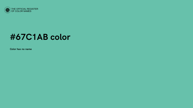 #67C1AB color image