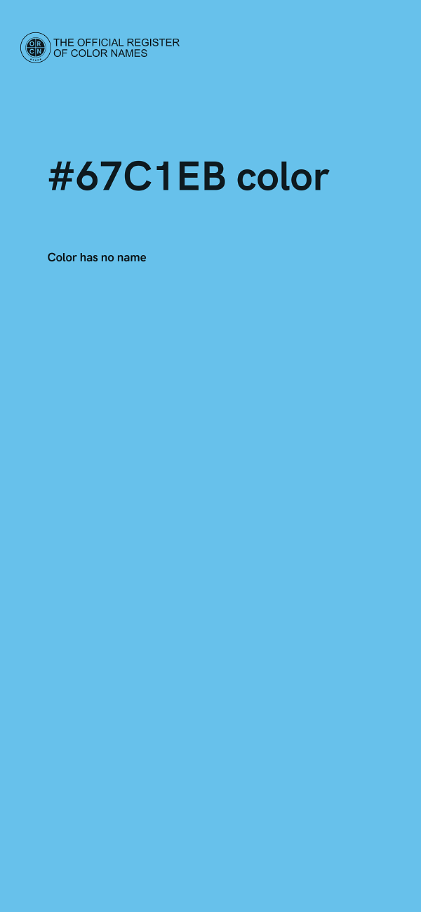 #67C1EB color image
