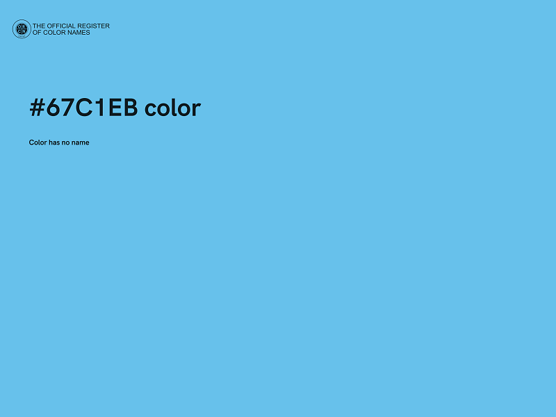 #67C1EB color image