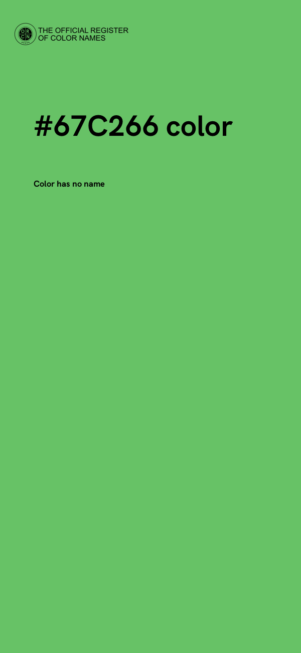 #67C266 color image