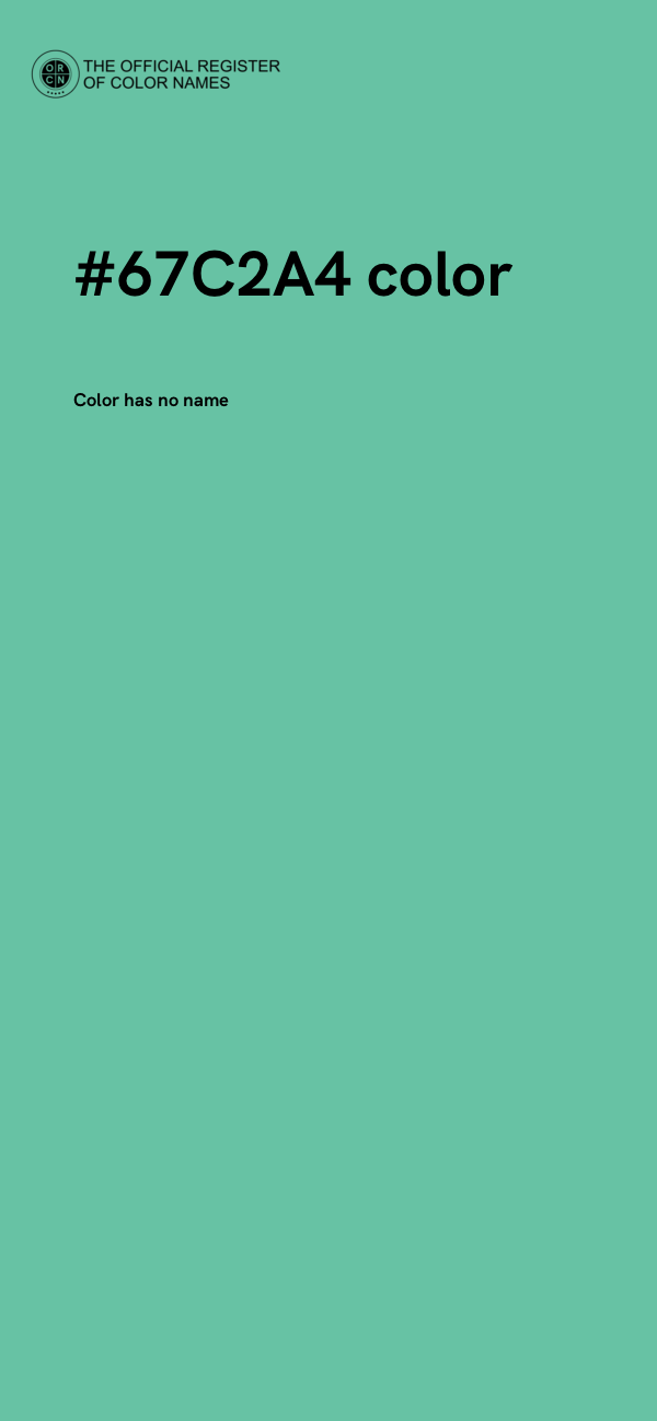 #67C2A4 color image