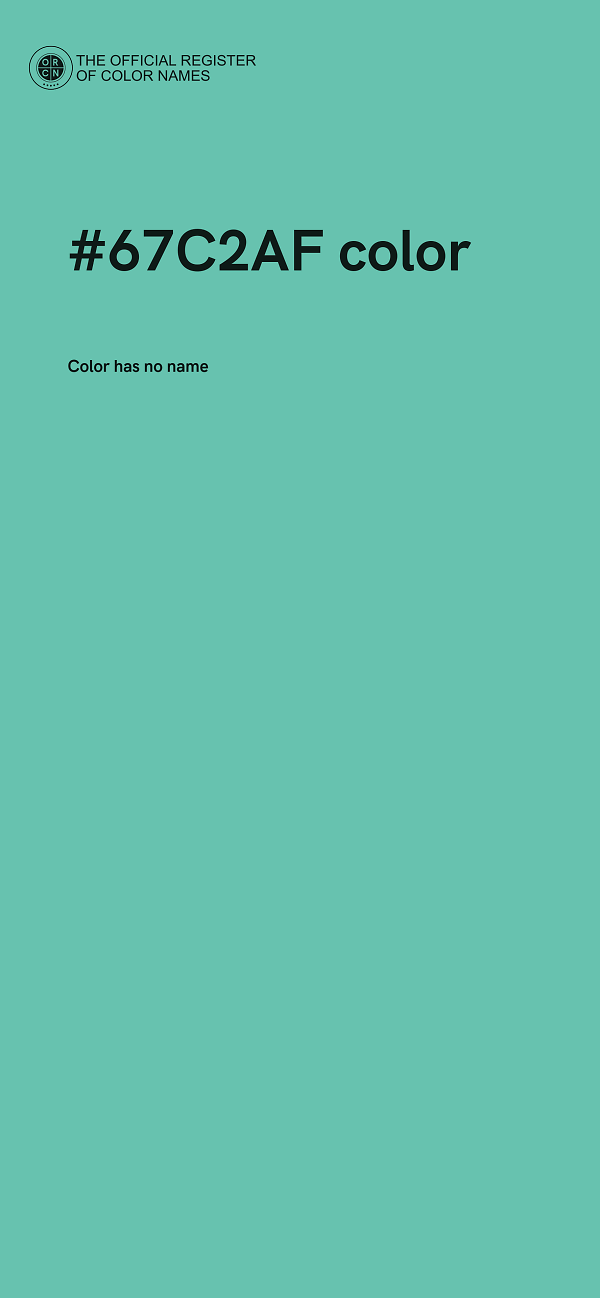 #67C2AF color image