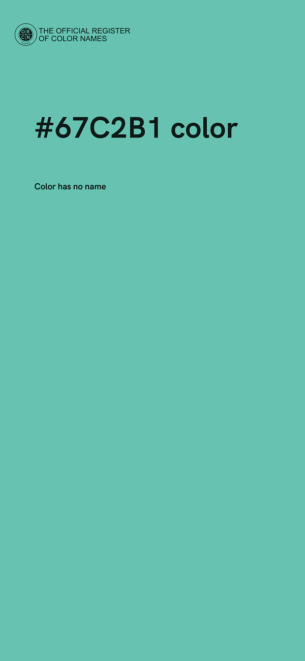 #67C2B1 color image