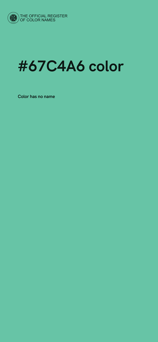 #67C4A6 color image