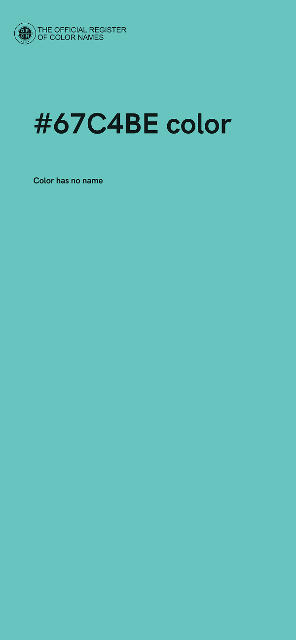 #67C4BE color image