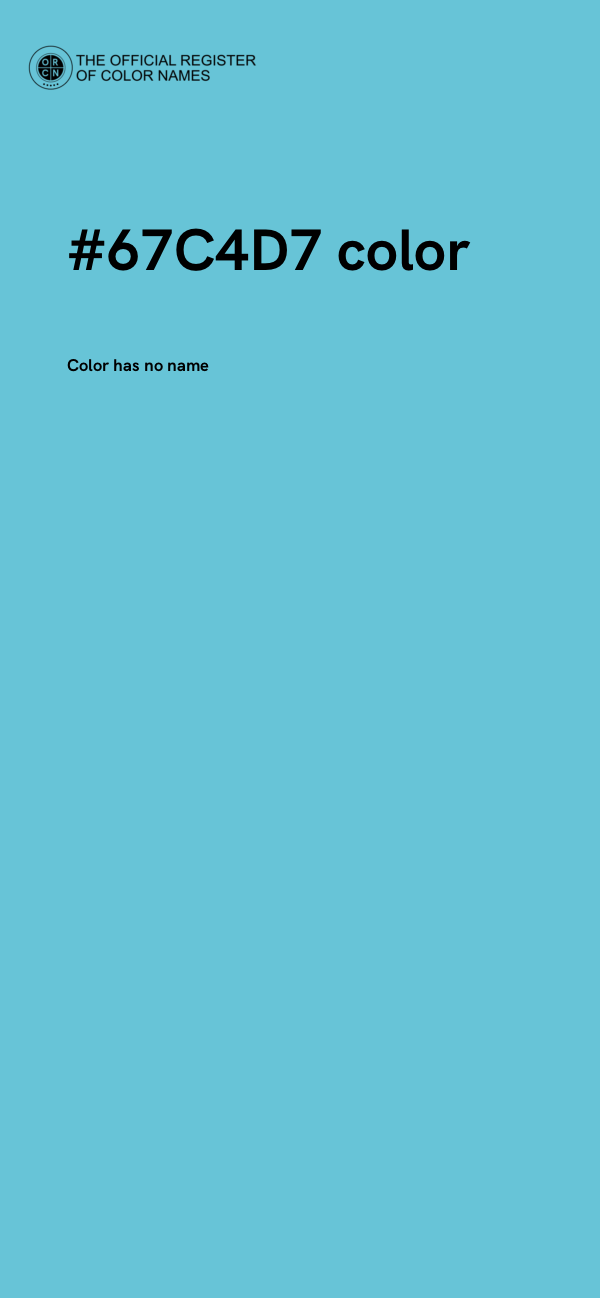 #67C4D7 color image