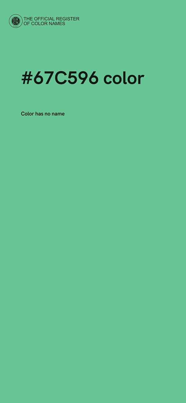 #67C596 color image