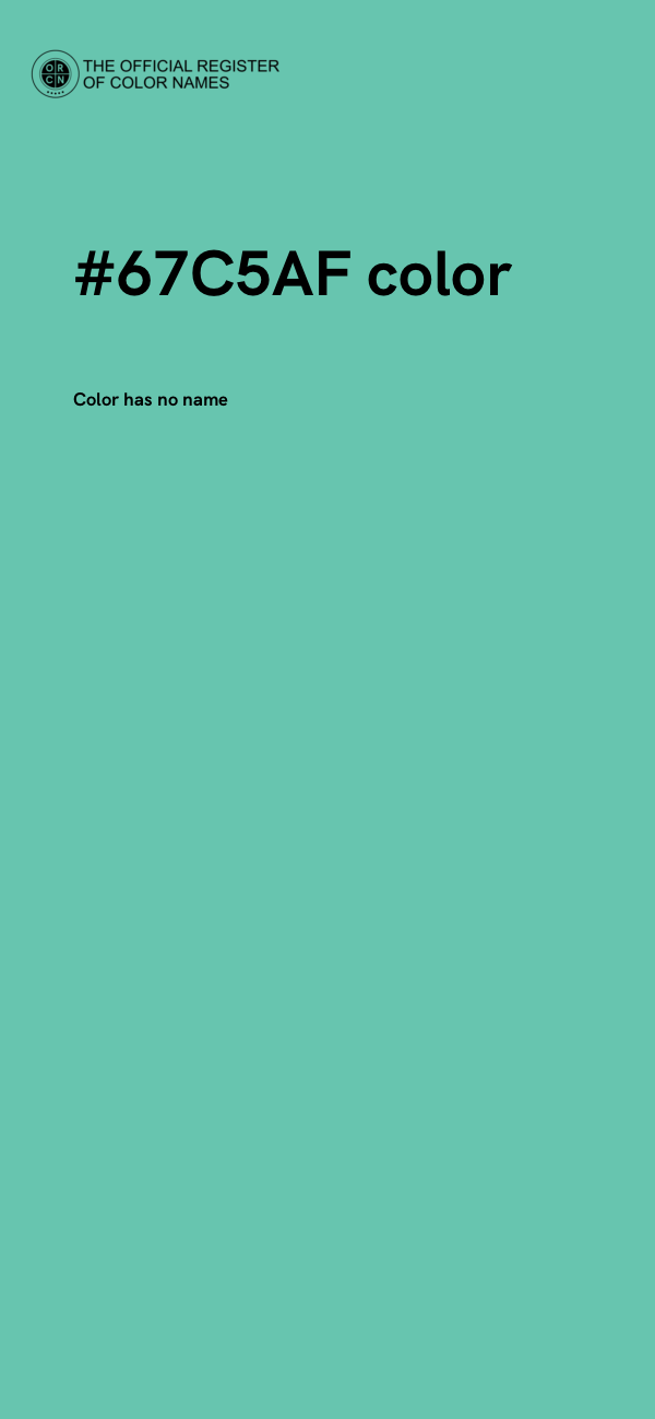 #67C5AF color image