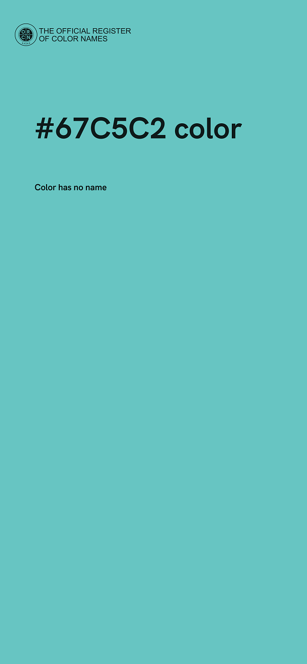 #67C5C2 color image