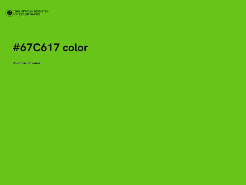 #67C617 color image