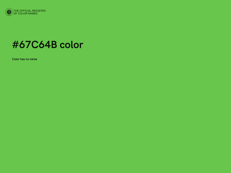 #67C64B color image