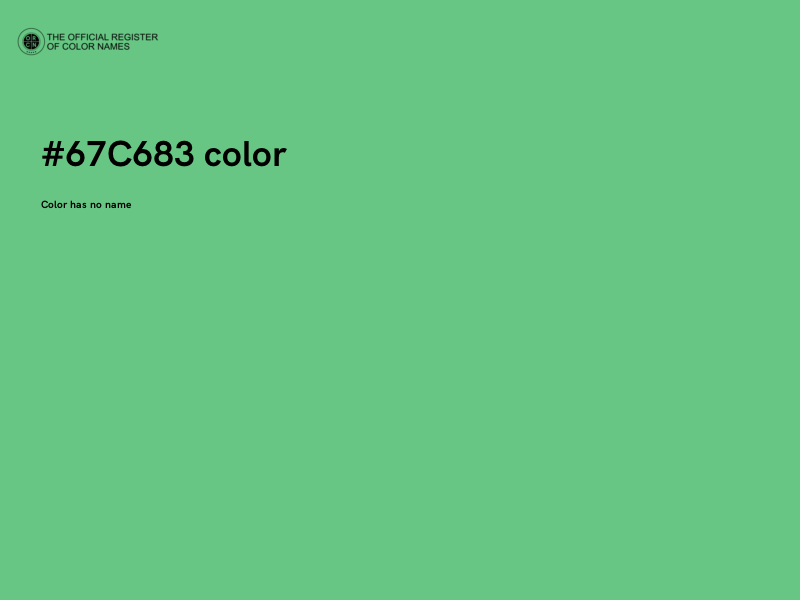 #67C683 color image