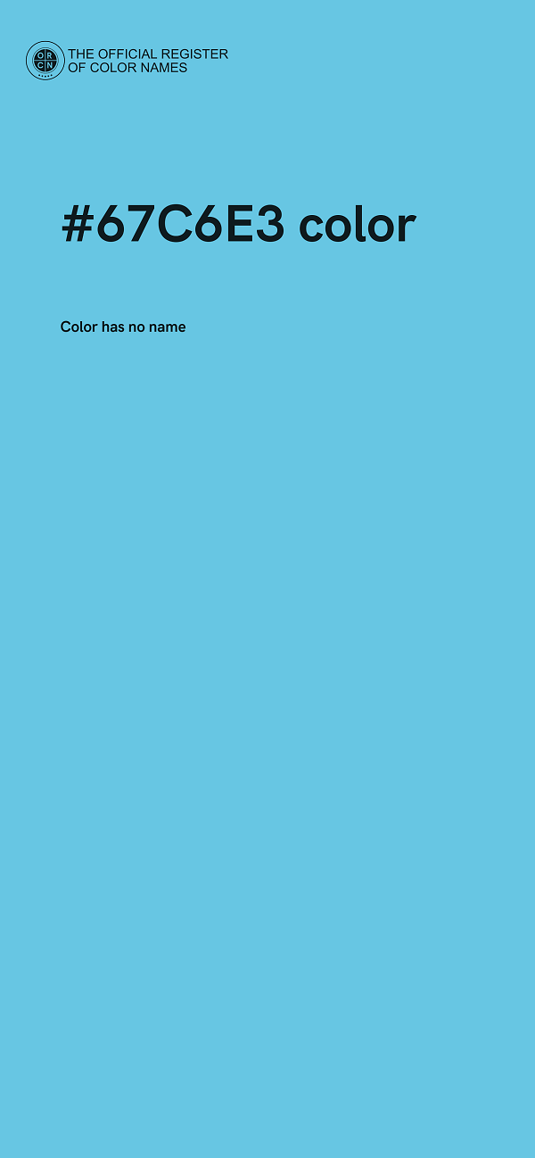 #67C6E3 color image