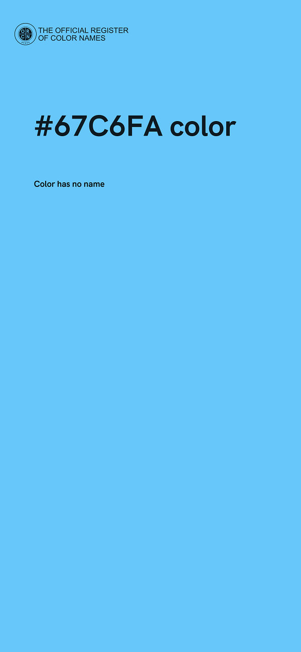 #67C6FA color image