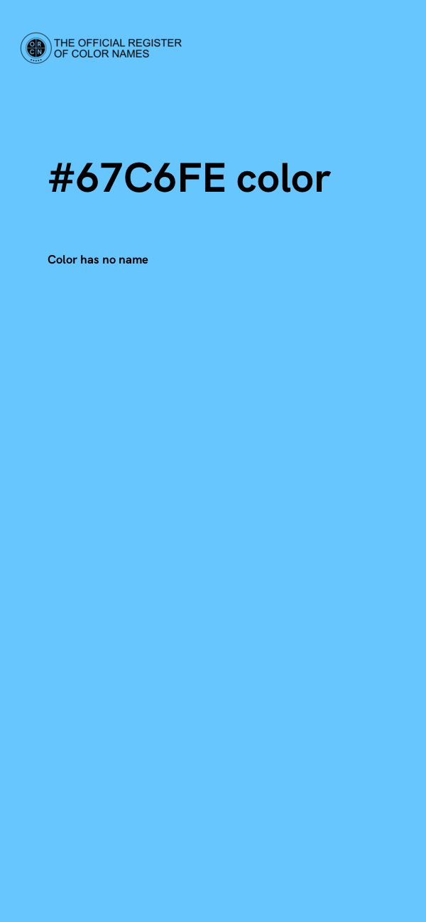 #67C6FE color image
