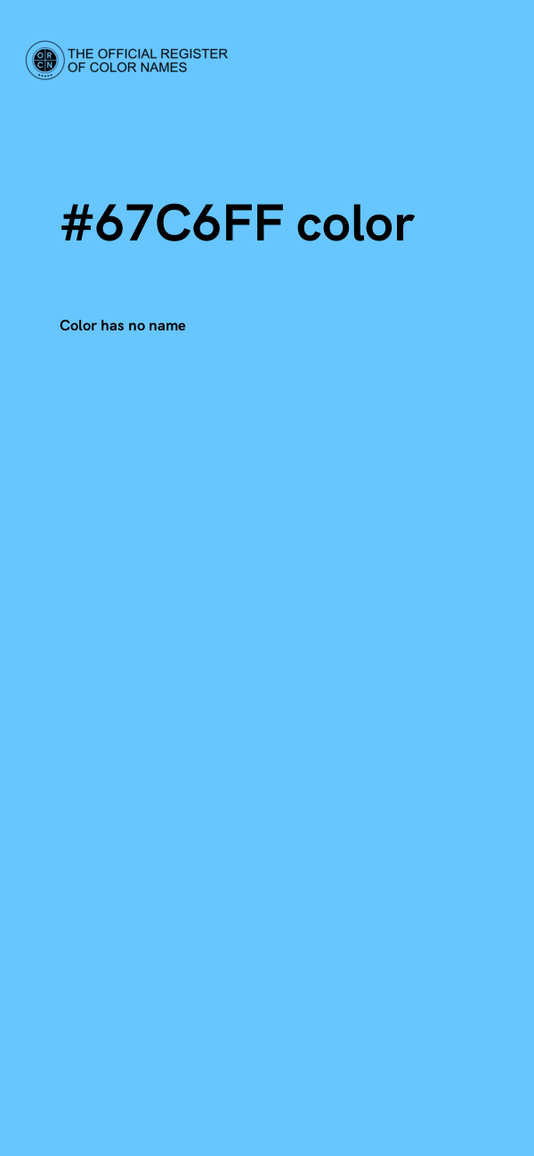#67C6FF color image
