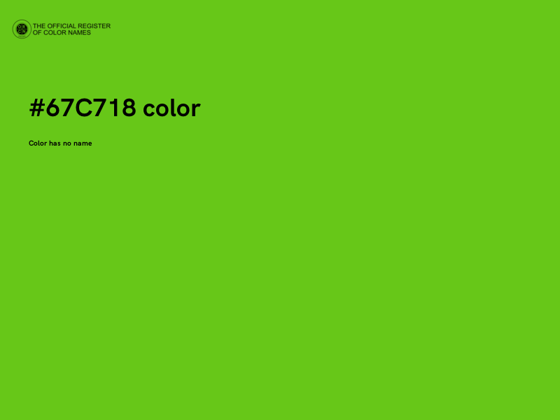 #67C718 color image