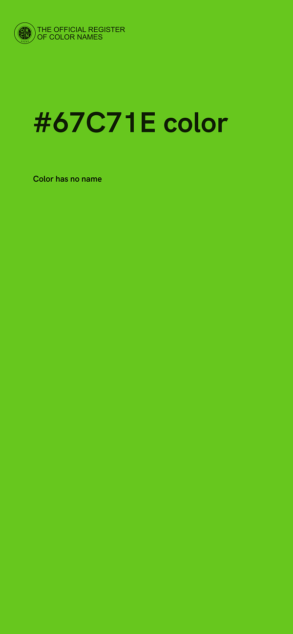 #67C71E color image