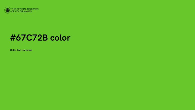 #67C72B color image