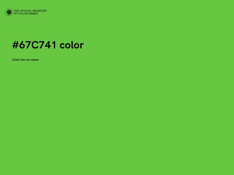 #67C741 color image