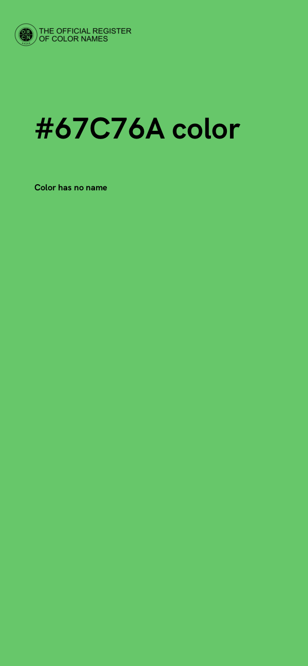 #67C76A color image