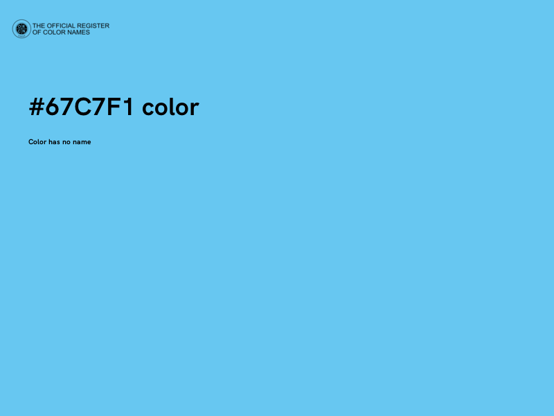 #67C7F1 color image