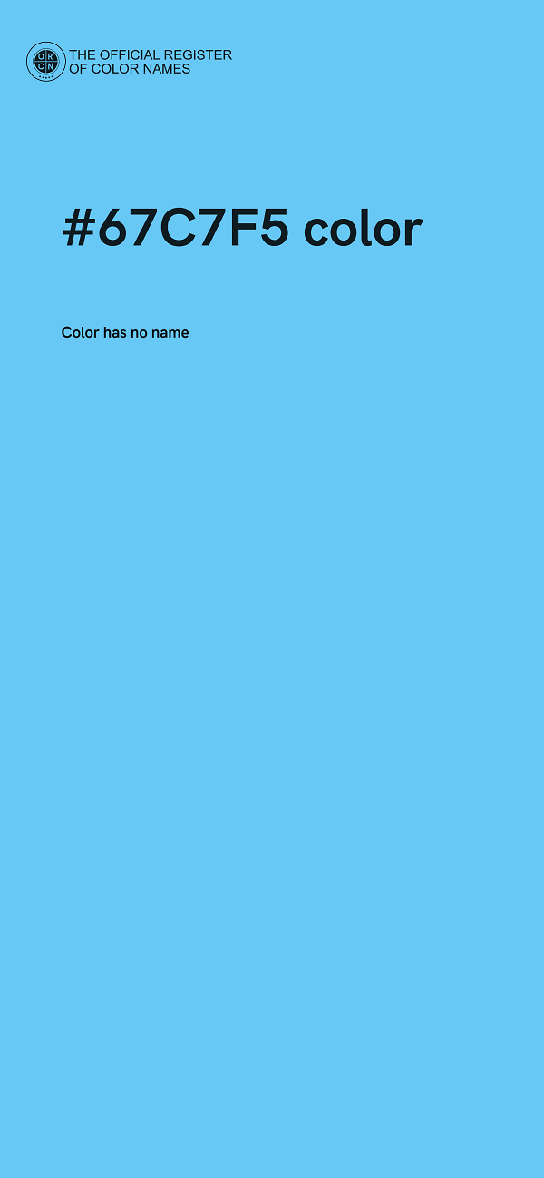 #67C7F5 color image
