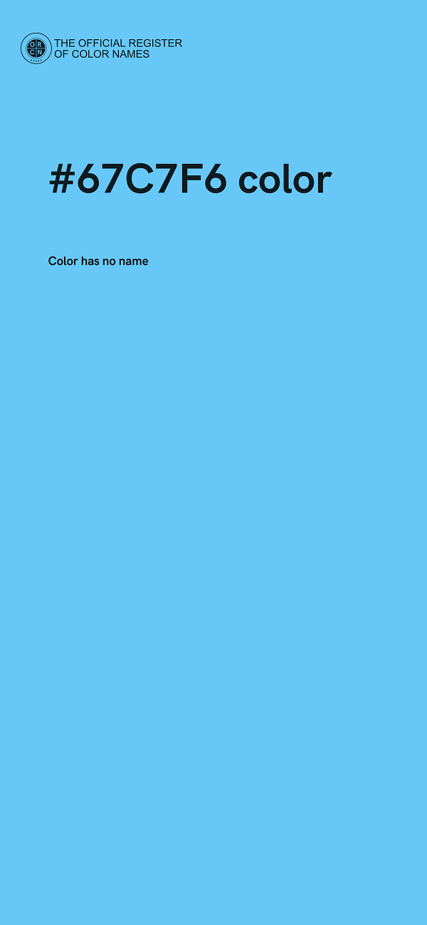 #67C7F6 color image