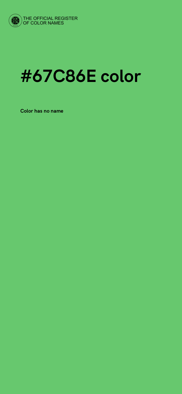 #67C86E color image