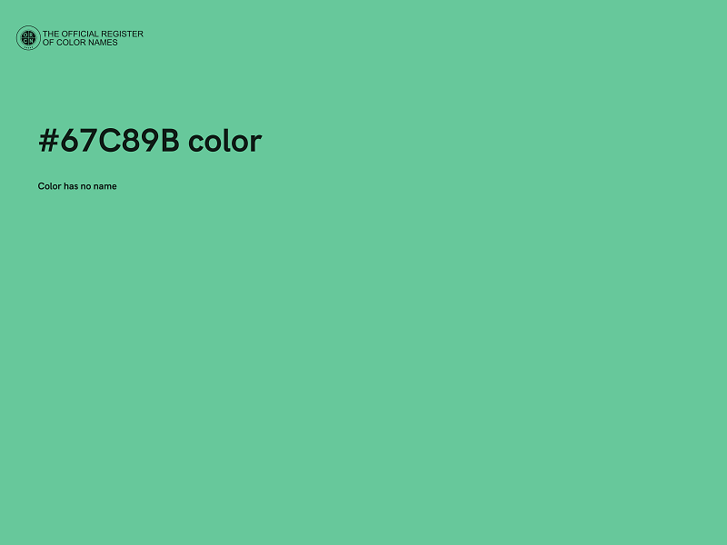 #67C89B color image