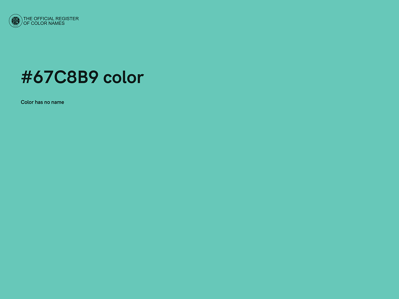 #67C8B9 color image