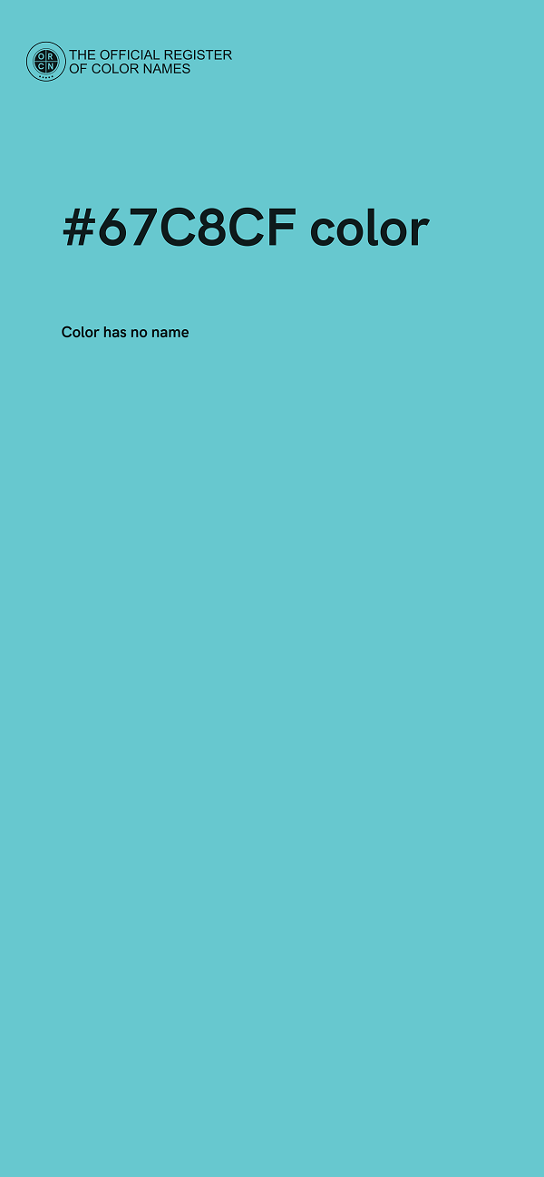 #67C8CF color image