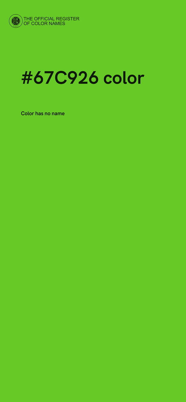 #67C926 color image