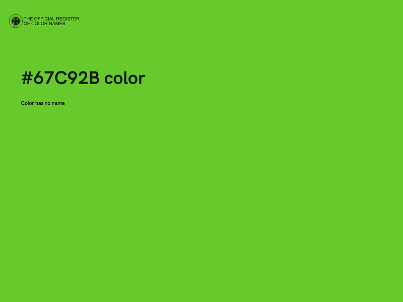 #67C92B color image