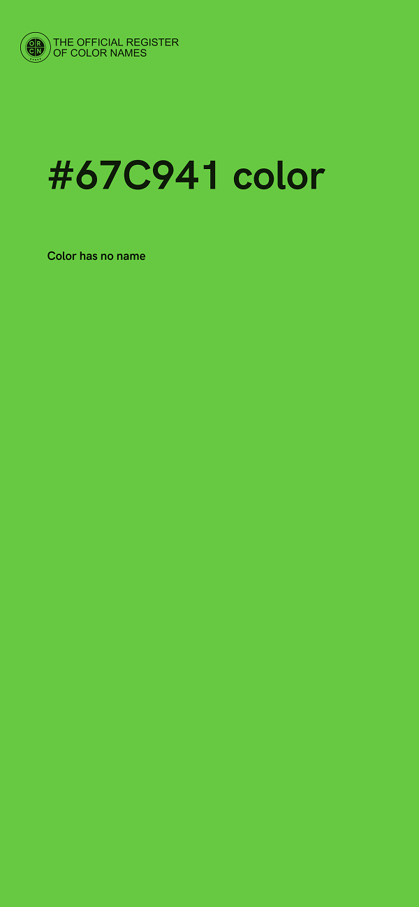 #67C941 color image