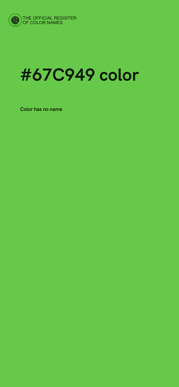 #67C949 color image