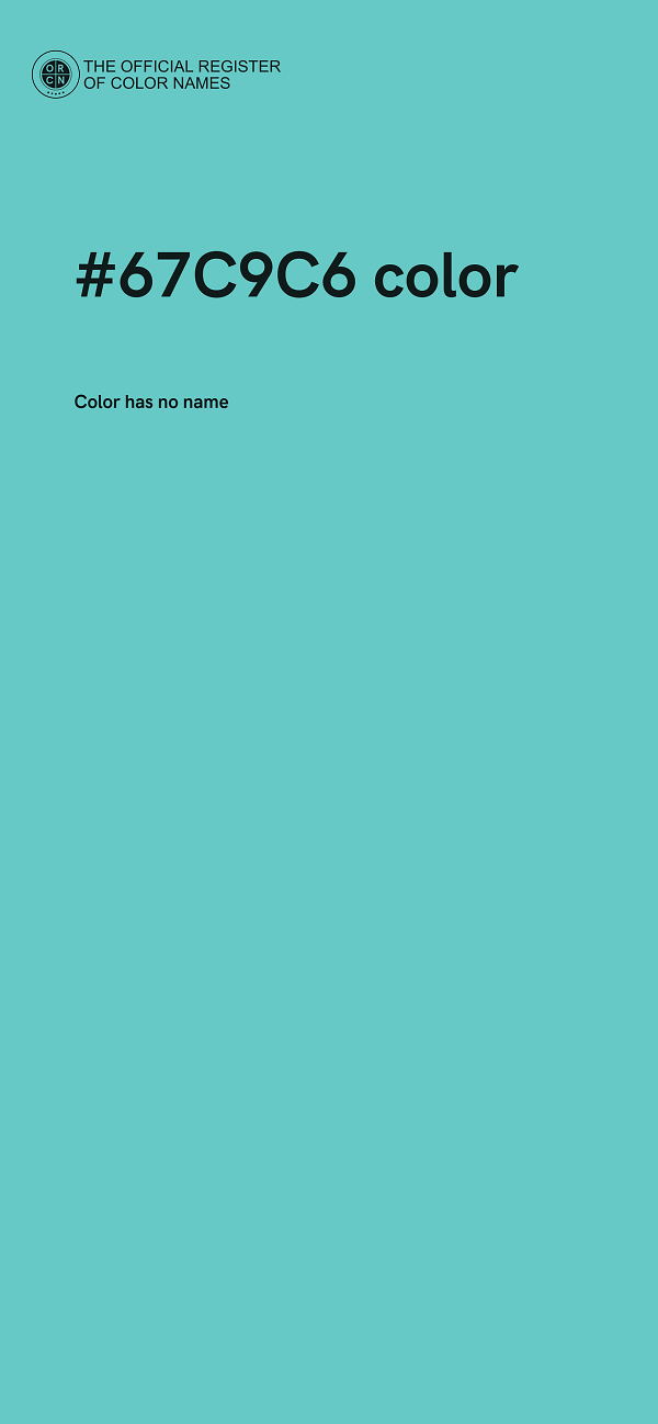 #67C9C6 color image
