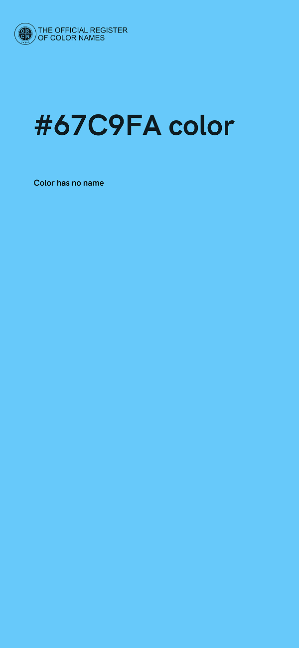 #67C9FA color image