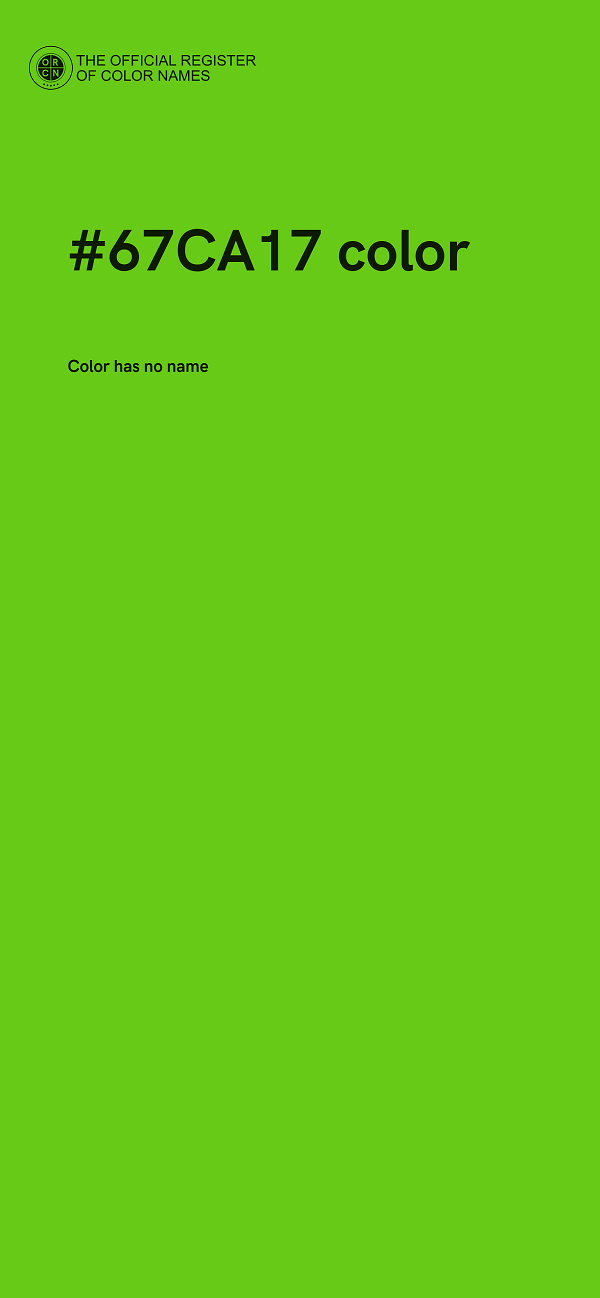 #67CA17 color image