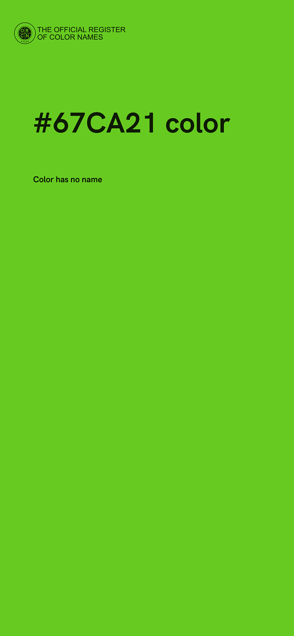 #67CA21 color image