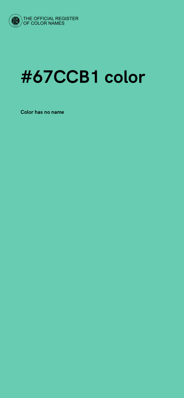 #67CCB1 color image