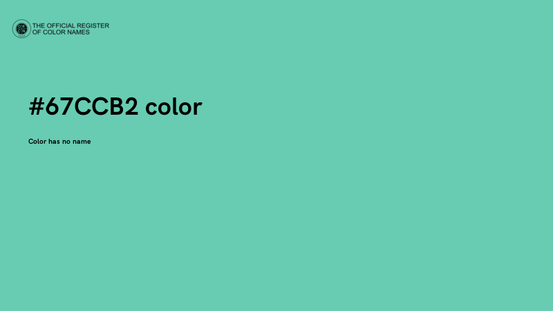 #67CCB2 color image