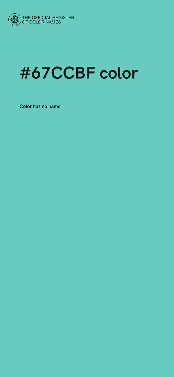 #67CCBF color image