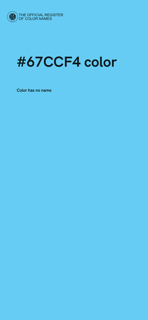 #67CCF4 color image