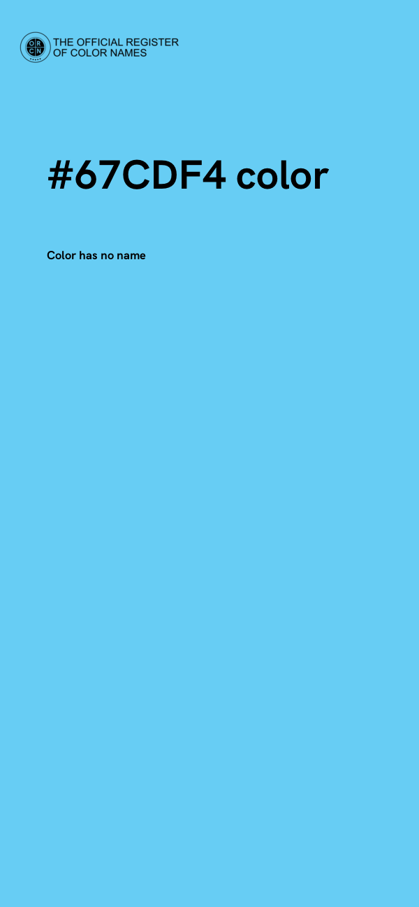 #67CDF4 color image