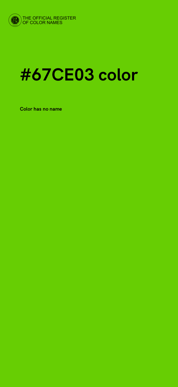 #67CE03 color image